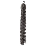 1, 50mm Gunmetal Plated Chain Tassel