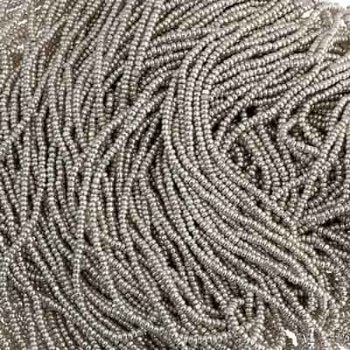 10 Grams 13/0 Charlotte Seed Beads - Metallic Silver Terra
