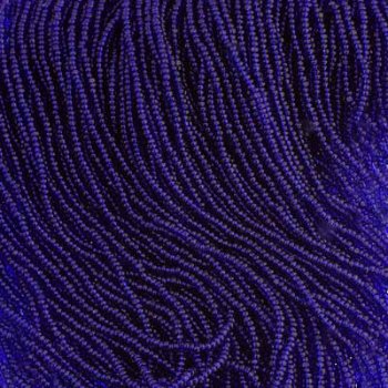 10 Grams 13/0 Charlotte Seed Beads - Transparent Dark Royal Blue