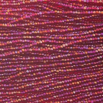 10 Grams 13/0 Charlotte Seed Beads - Transparent Red AB