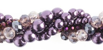Wisteria Crystal Lane 5 Strand Twisted Bead Set