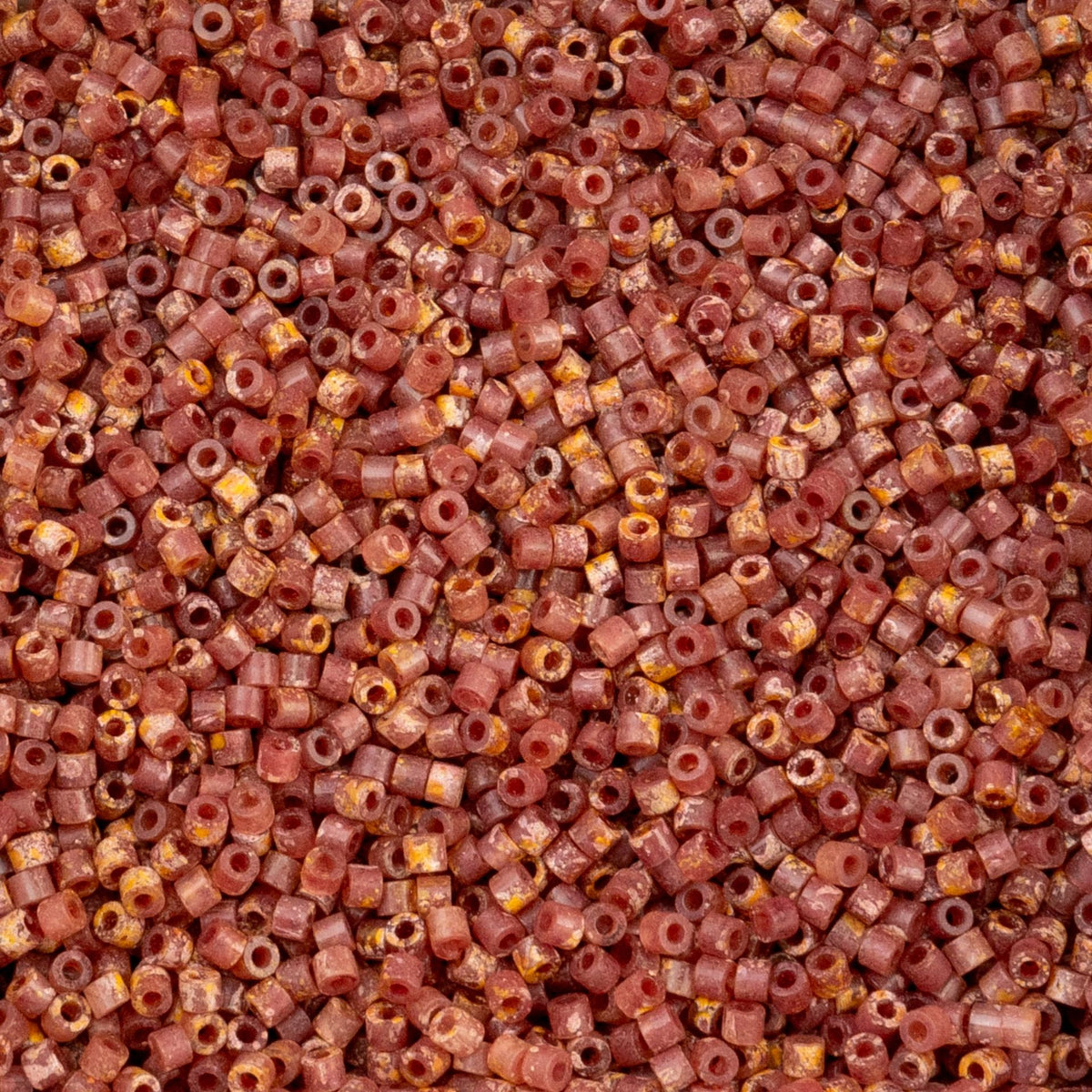 CY-1246 25 Grams of 11/0 Verdara Peach Cylin Seed Beads