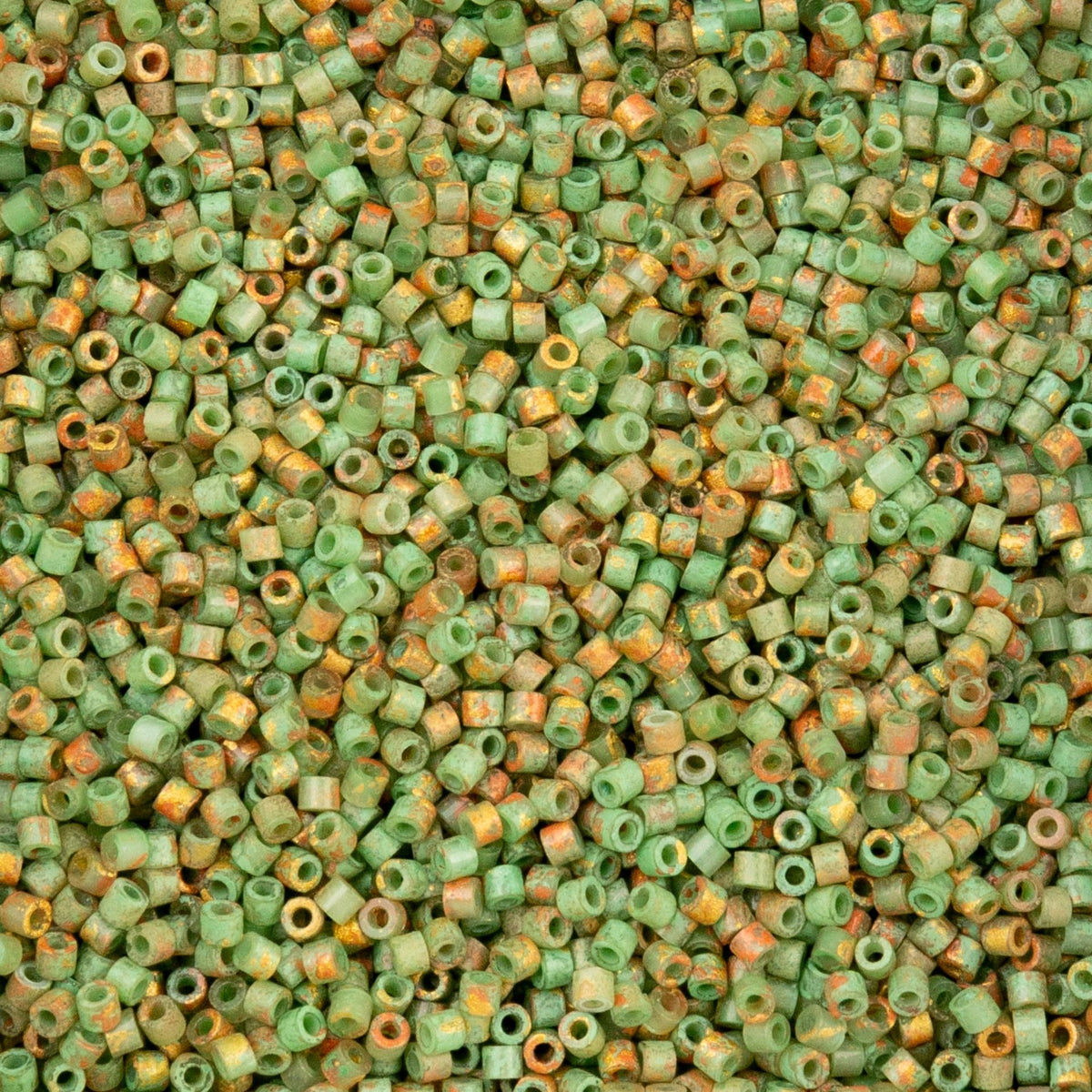 CY-1249 25 Grams of 11/0 Verdara Sunlit Cylin Seed Beads