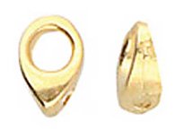 2, 5.8x4mm Kolympos 24K Gold Plated Ending for Superduo Beads