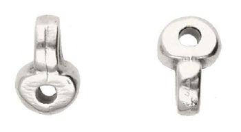 2, 4.6x5.3mm Remata Antique Silver Ending for Superduo Beads