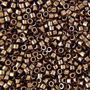 DB-0022 5.2 Grams of 11/0 Metallic Bronze Miyuki Delica Beads