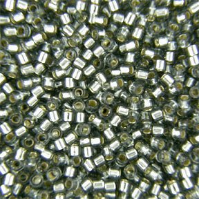 DB-0048 5.2 Grams of 11/0 Silver Lined Grey Miyuki Delica Beads