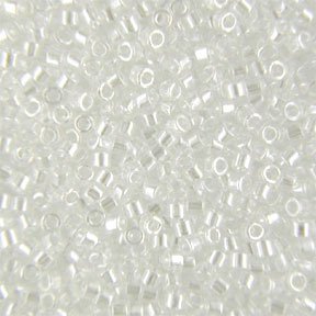 DB-0050 5.2 Grams of 11/0 Transparent Lustre Crystal Miyuki Delica Beads