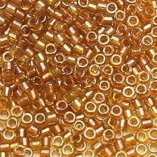 DB-0065 5.2 Grams of 11/0 Topaz AB Lined Miyuki Delica Beads
