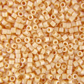 DB-0204 5.2 Grams of 11/0 Opaque Lustre Ceylon Light Beige Miyuki Delica Beads