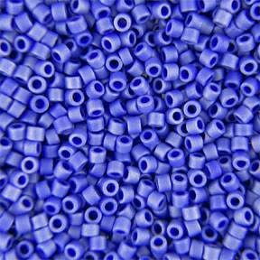 DB-0361 5.2 Grams of 11/0 Matte Metallic Sapphire Blue Delica Beads