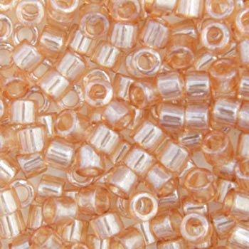 DB-0101 5.2 Grams of 11/0 Transparent Light Topaz Lustre Miyuki Delica Beads