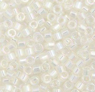 DB-0109 5.2 Grams of 11/0 Transparent Cream AB Lustre Miyuki Delica Beads