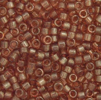 DB-0121 5.2 Grams of 11/0 Transparent Light Topaz Golden Lustre Delica Beads