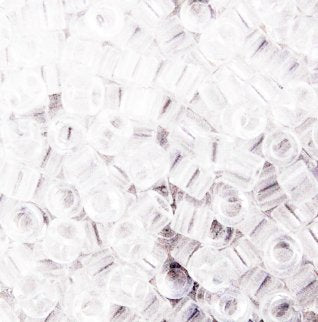 DB-0141 5.2 Grams of 11/0 Transparent Crystal Delica Beads