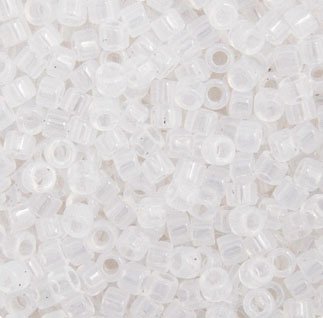 DB-0220 5.2 Grams of 11/0 White Opal Miyuki Delica Beads