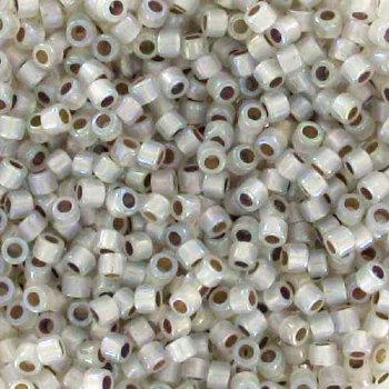 DB-0223 5.2 Grams of 11/0 Silverlined Opal AB Miyuki Delica Beads