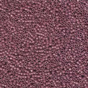 DB-0265 5.2 Grams of 11/0 Opaque Mauve Lustre Miyuki Delica Beads