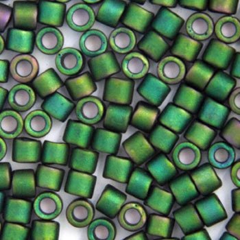 DB-0327 5.2 Grams of 11/0 Matte Metallic Teal Iris Miyuki Delica Beads