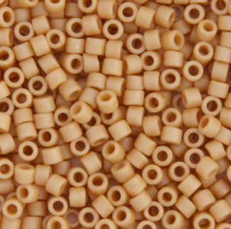 DB-0389 5.2 Grams of 11/0 Matte Light TerraCotta Orange Delica Beads
