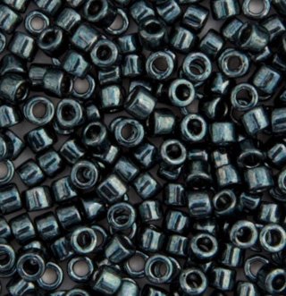 DB-0465 5.2 Grams of 11/0 Dark Teal Nickel Plated Delica Beads
