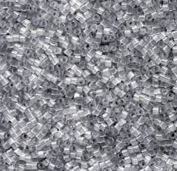 DB-0676 5.2 Grams of 11/0 Pale Gray Satin Silk Delica Beads