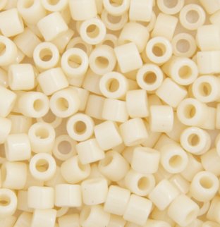 DB-0732 5.2 Grams of 11/0 Opaque Dark Cream Miyuki Delica Beads