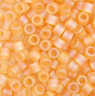 DB-0852 5.2 Grams of 11/0 Transparent Matte Topaz AB Delica Beads