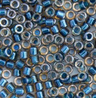 DB-0921 5.2 Grams of 11/0 Sparkling Blue Teal Lined Topaz Delica Beads