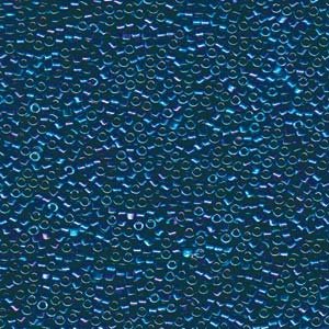 DB-1006 5.2 Grams of 11/0 Metallic Blue Green Gold AB Delica Beads
