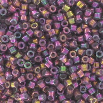 DB-1014 5.2 Grams of 11/0 Metallic Dark Bronze Violet AB Delica Beads