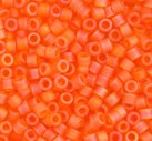 DB10-0855 5.2 Grams of 10/0 Transparent Matte Orange AB Delica Beads