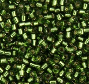 DB-1207 5.2 Grams of 11/0 Olive Silverlined Miyuki Delica Beads