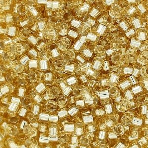 DB-1212 5.2 Grams of 11/0 Silverlined Crystal Ivory Delica Beads