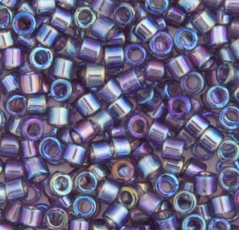 DB-1245 5.2 Grams of 11/0 Transparent Light Amethyst AB Delica Beads