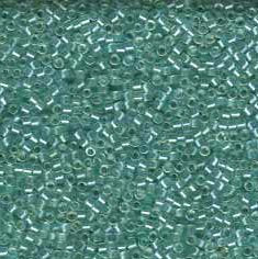 DB-1672 5.2 Grams of 11/0 Pearl Lined Glacier Blue AB Delica Beads