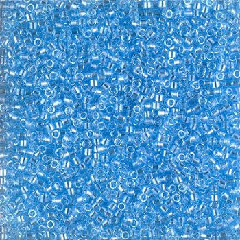 DB-1890 5.2 Grams of 11/0 Transparent Sky Blue Lustre Delica Beads