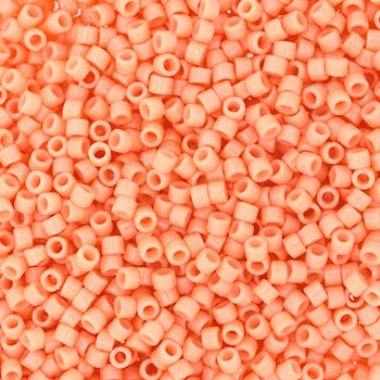 DB-2111 5.2 Grams of 11/0 Duracoat Opaque Dyed Peach Delica Beads