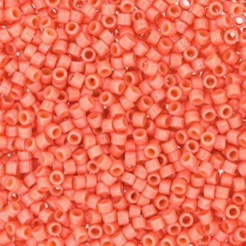 DB-2114 5.2 Grams of 11/0 Duracoat Opaque Dyed Rose Pink Delica Beads
