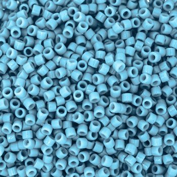 DB-2129 5.2 Grams of 11/0 Duracoat Opaque Dyed Light Sapphire Delica Beads