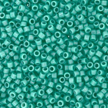 DB-2131 5.2 Grams of 11/0 Duracoat Opaque Dyed Leaf Green Delica Beads