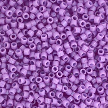 DB-2136 5.2 Grams of 11/0 Duracoat Opaque Dyed Lilac Delica Beads