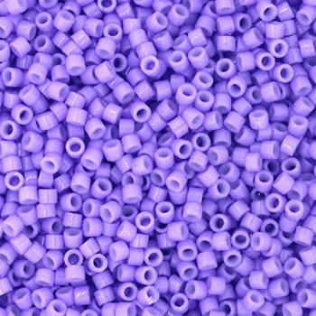 DB-2138 5.2 Grams of 11/0 Duracoat Opaque Dyed Light Purple Delica Beads