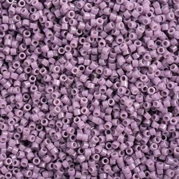 DB-2139 5.2 Grams of 11/0 Duracoat Opaque Dyed Dark Purple Orchid Delica Beads