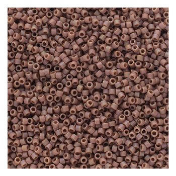 DB-2305 5.2 Grams of 11/0 Opaque Frosted Glazed Matte Rainbow Light Rose AB Delica Beads