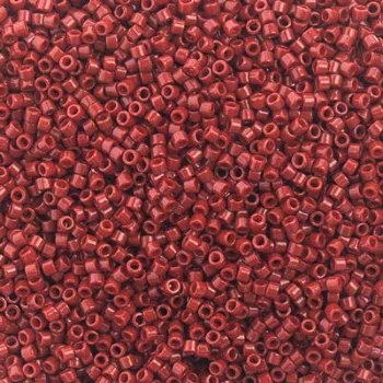 DB-2354 5.2 Grams of 11/0 Duracoat Opaque Dyed Dusty Red Delica Beads