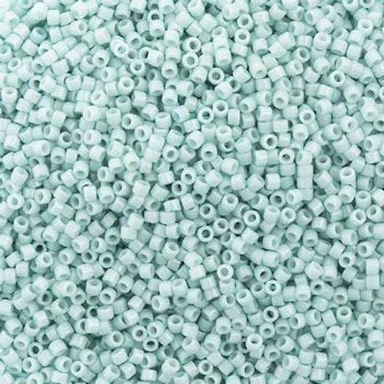 DB-2356 5.2 Grams of 11/0 Duracoat Opaque Dyed Aqua Ice Delica Beads