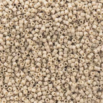 DB-2364 5.2 Grams of 11/0 Duracoat Opaque Dyed Macaroon Grey Delica Beads