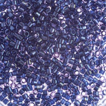 DB-2386 5.2 Grams of 11/0 Fancy Lined Royal Blue Delica Beads