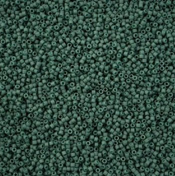 DB-2407 5.2 Grams of 11/0 Opaque Matte Dark Lagoon Delica Beads